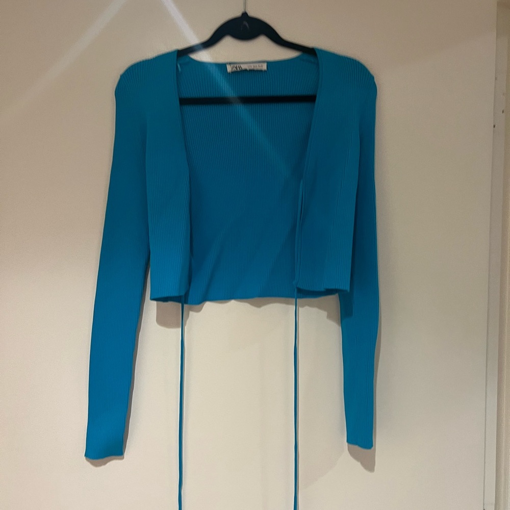 Perfect blue Zara top